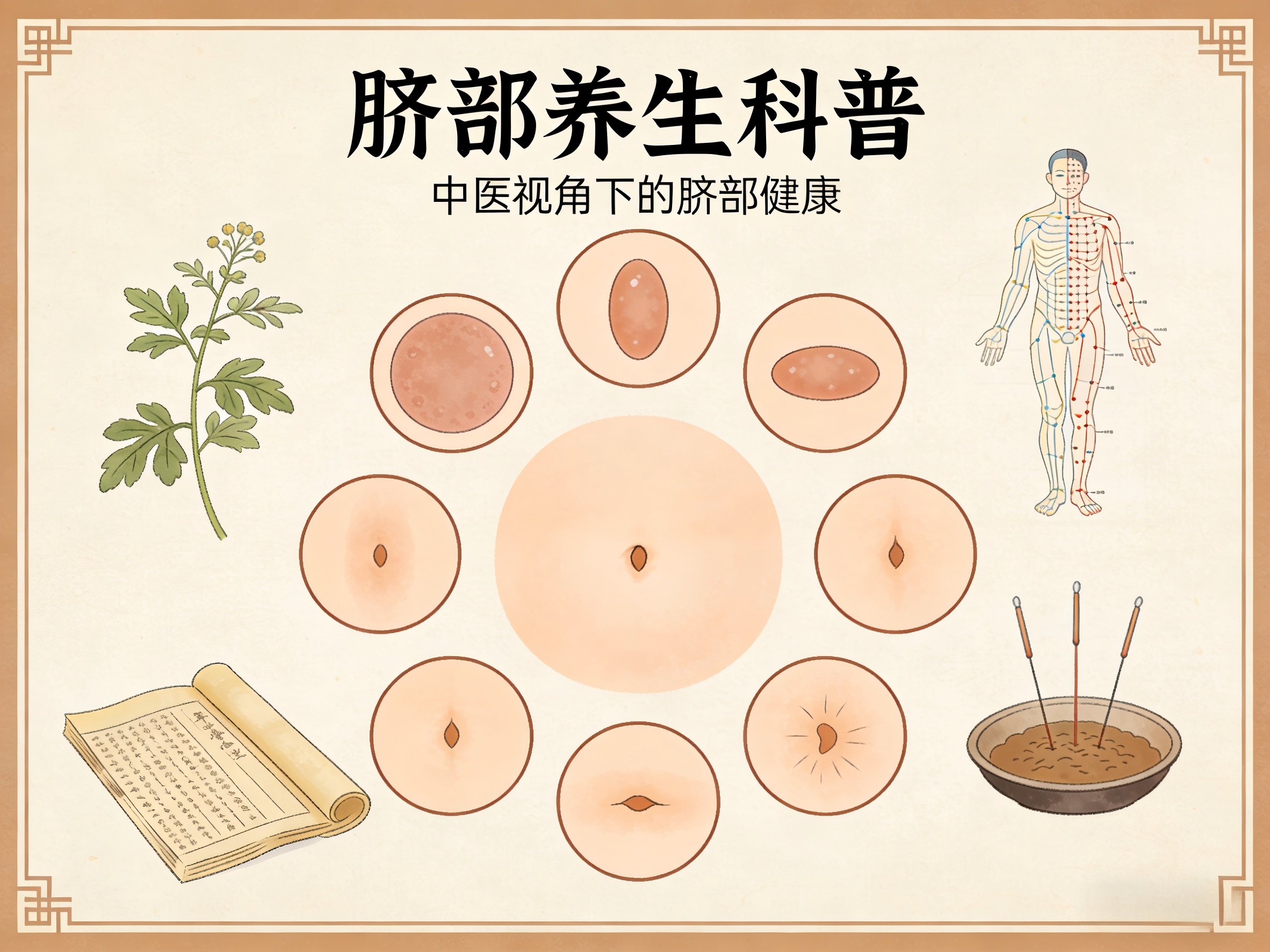 深扒肚脐的5种形态，对应5种体质，找到属于你的脐养方案