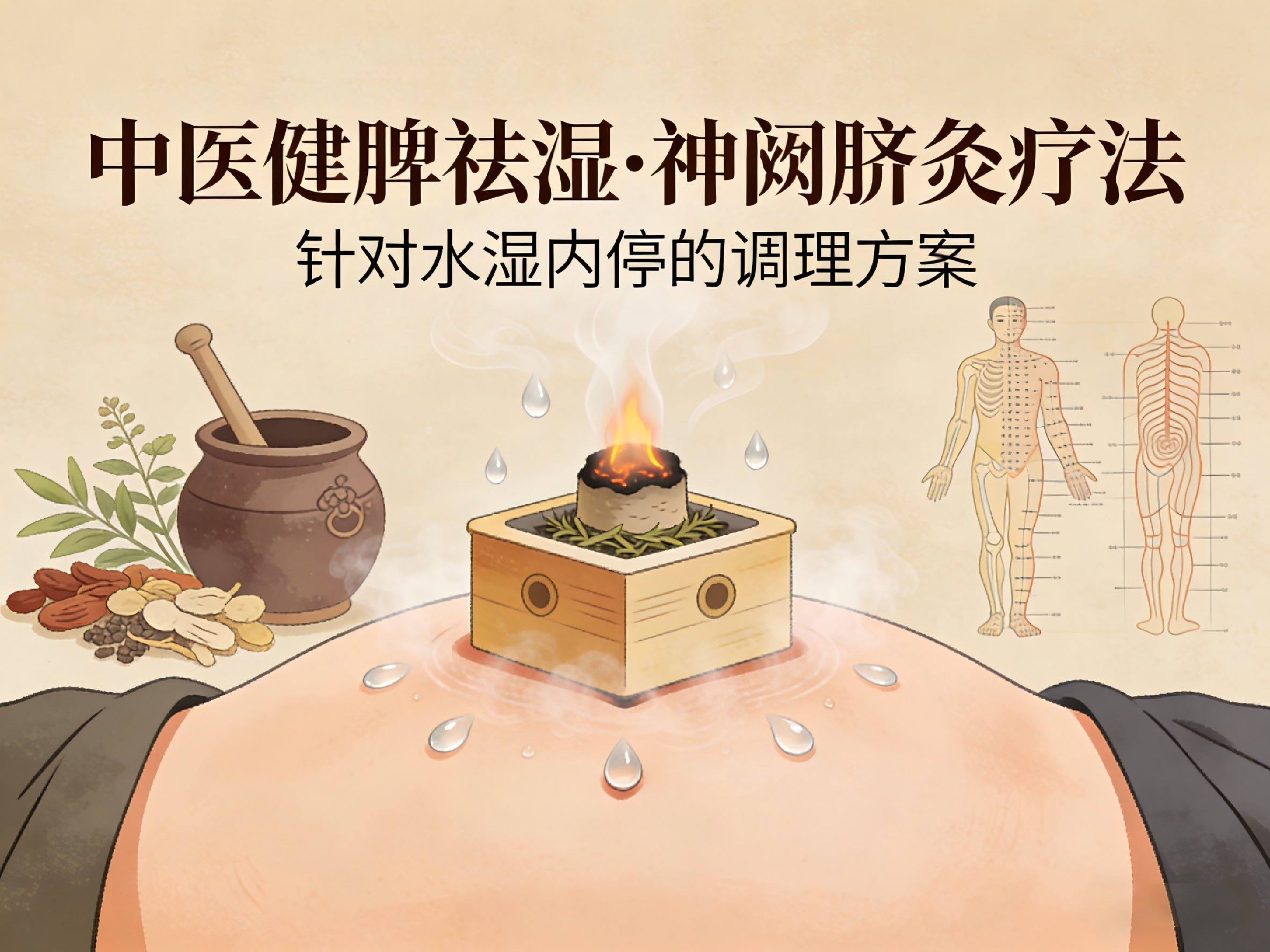 深入解读脐灸养生智慧，如何通过培补元气、运化水湿，改善疲惫与水肿