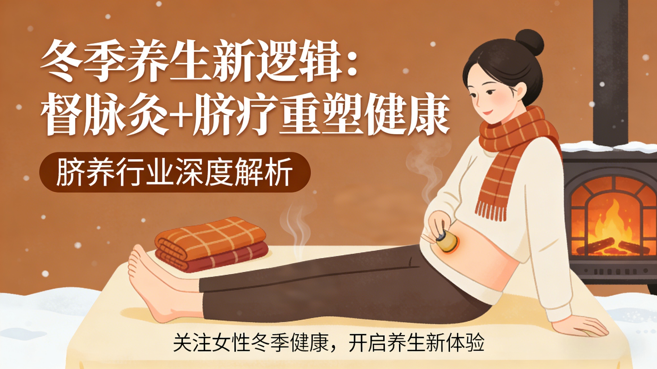 手脚冰凉的都市女性，正用督脉灸和脐疗重塑冬季养生逻辑