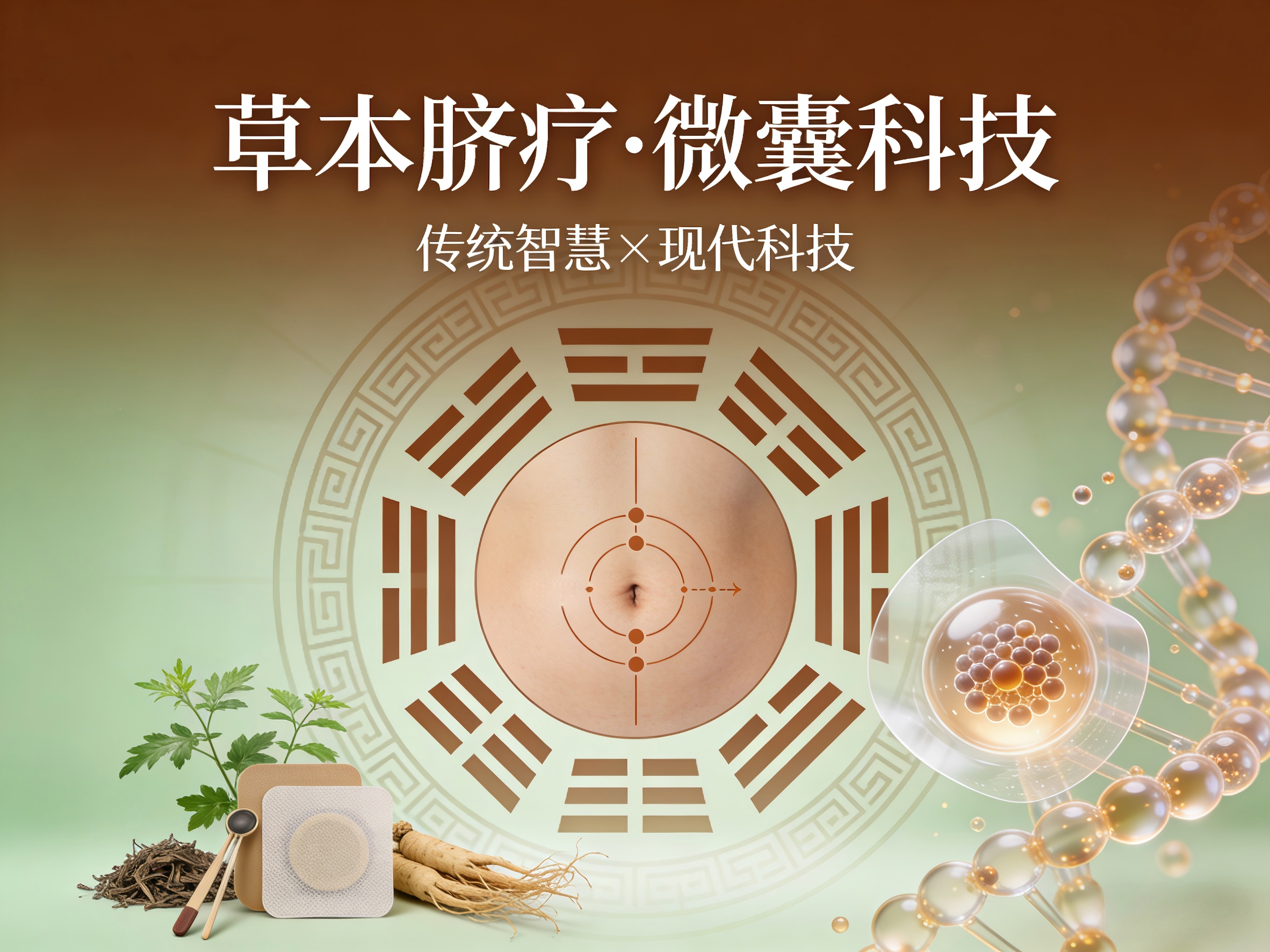 古柒春寒湿体质调理新思路，从肚脐八卦论到微囊技术，三步看懂古法脐疗