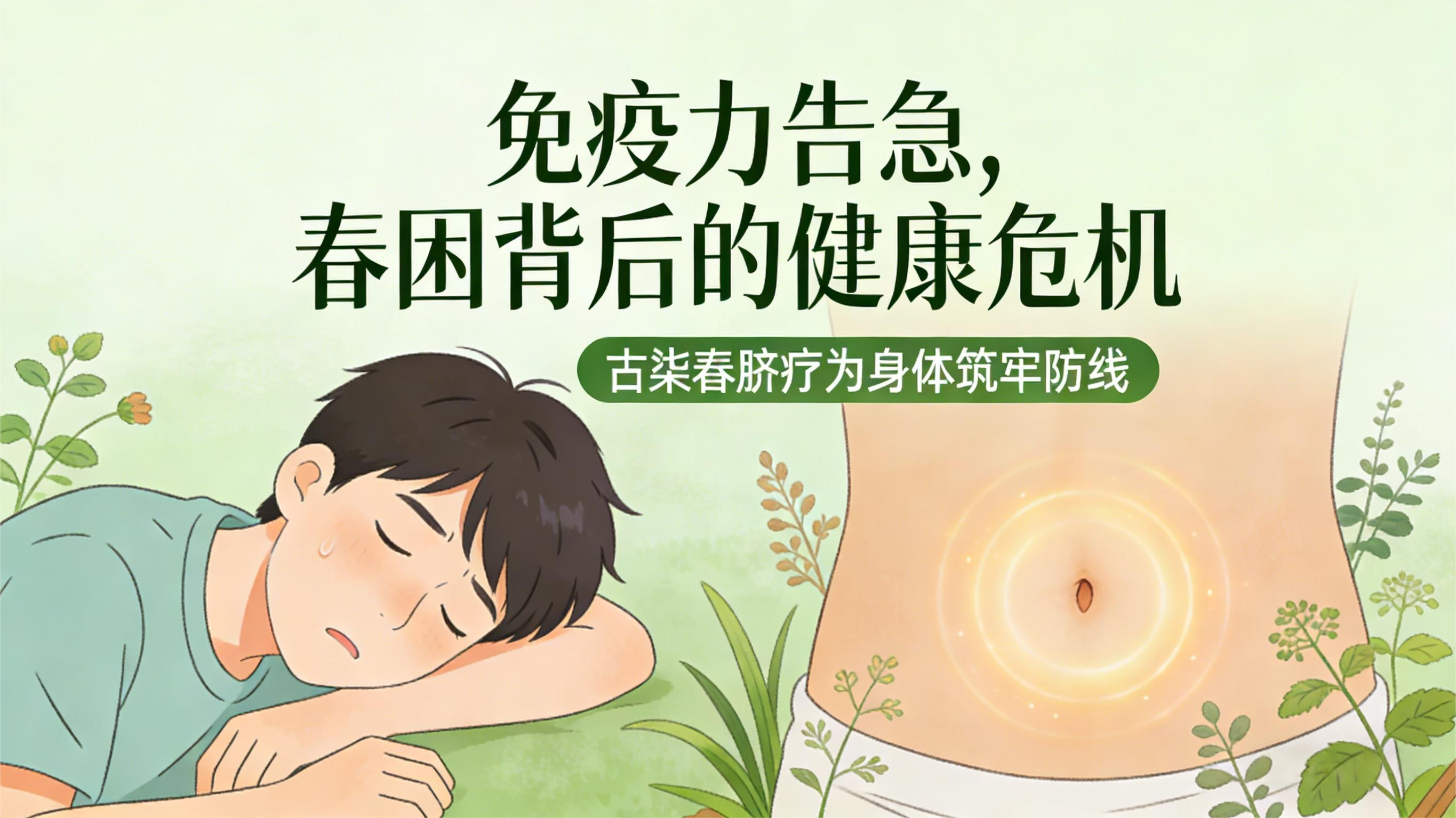 免疫力告急，春困背后的健康危机，古柒春脐疗为身体筑牢防线
